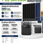 Combo *Ecoflow DELTA 3 de 1024wh (3600w) + *Panel solar bifacial de 580w  1030 USD  - Con transporte Gratis en toda la H - Img 55685467