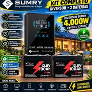 Inversor Solar Sumry de 4000 w con 2 Baterías de 12.8v de 100 Ah Nuevos en su Caja con su Garantía - Img 57613275