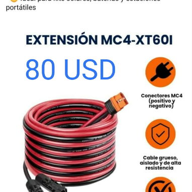 3 metros de cable con toda las conexiones para generadores eléctricos - Img 121665582