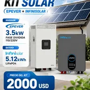 Kit solar de inversor + bateria y paneles - Img 56795027