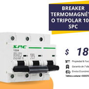 BREAKER TERMOMAGNÉTICO TRIPOLAR 100A SPC - Img 57689509