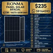 🙋🏻♀️🔥⚡ PANEL SOLAR RONMA BIFACIAL 625W ⚡ - Img 58102191