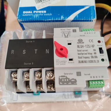 Interruptor de Transferencia Automática Dual de 80A 4P 110/220v - 3/3