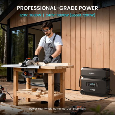 OUPES Guardian 6000 V1, 4608Wh Central eléctrica portátil 6000W generador solar Home - 6/8