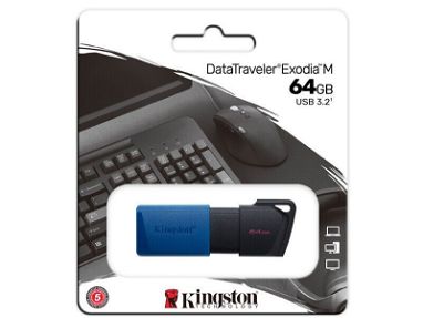MEMORIAS USB KINGSTON 3.2 DE 64GB X CANTIDAD SELLADAS - Img main-image-45842081