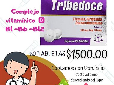 Complejo vitamínico b1,b6,b12 en tabletas , 30 tabletas 1500 Mn vedado - Img main-image