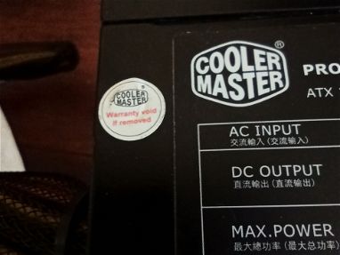 Fuente Cooler Master 750w con su sello. - Img 67736792