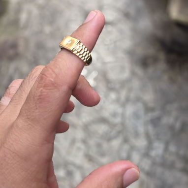 Brazalete 7.96 gr 18k....anillo con diamante 3.99 gr 18k - Img 125434393