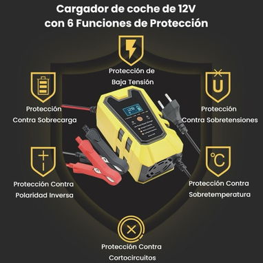 Cargador de batería para carro y moto de 12v/6a.Nuevo en su caja - Img 98536581