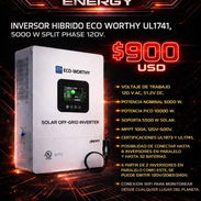5000W⚡ 120V ⚡ Inversor Eco Whorty UL1741⚡ Em - Img 55572286