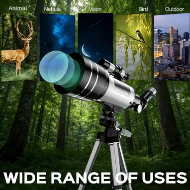 🔭 Telescopio Astronómico Portátil 70mm – Hasta 150X - 2/5