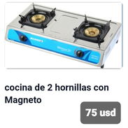 Cocina de 2 hornillas de magneto inoxidable nueva en su caja - Img 45598251