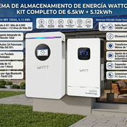 SISTEMA DE ALMACENAMIENTO DE ENERGÍA WATTCYCLE: KIT SOLAR COMPLETO DE 6.5kW + 5.12kWh 2800usd - Img 57401053