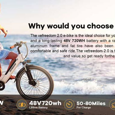 Bicicleta eléctrica VEFREEDOM - 26´´ - Img 124049024