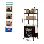 Organizador de baño Metalico + Cesta para Ropa Sucia - Img 54404048