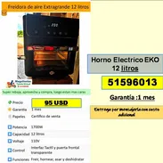 Horno Electrico EKO 12 litros....95 USD...51596013...transporte costo adicional (MV-630) - Img 55788311