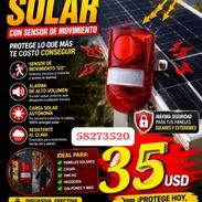 Alarma con sensor de movimiento, cargan con el sol - Img 57309368