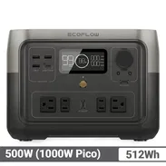 EcoFlow RIVER 2 Max con 512Wh, 500W - Pico 1000W, Batería LiFePO y Carga Rápida Estación de Energía Portátil - Img 55775031
