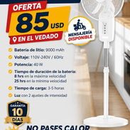 Ventilador recargable 9000mAh carga dura de 8 a 25h tenemos tienda física en el vedado 53 56492404 - Img 56614749