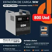 ESTACIÓN DE ENERGÍA EÓN 1KW(1000W)/1280 Wh, EXPANDIBLE HASTA 5 KW, Entrega gratis y Garantía de 1 año - Img 54700883