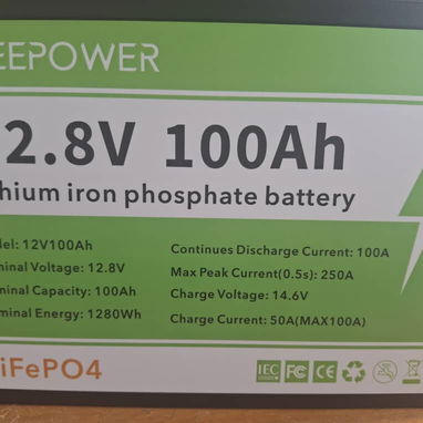 *🔋 Batería LiFePO4 12V 100Ah . ⚡1280 Wh. Con pantalla indicadora del nivel de carga. Nuevas en caja sellada - Img 121750849