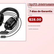 Hoco W113 - Auriculares para juegos USB 7.1 negros con micrófono omnidireccional . - Img 57102377