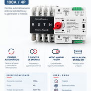 ⚡ TRANSFER SWITCH AUTOMÁTICO 100A / 4P - Img 57004340