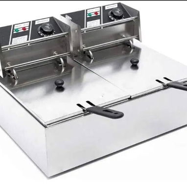 Freidora eléctrica profesional ROYAL de 20L de doble cesta (10L). Freidora de aceite (SS) - Img 121506435