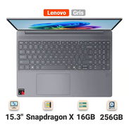 Lenovo IdeaPad Slim 3x 83N30000US Copilot+ PC 15.3" Táctil Snapdragon X 16GB RAM 256GB SSD Luna Gris 685$ - Img 57123136