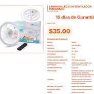 Lámpara LED con Ventilador con capacidad de servicio total hoy mismo VPT#-0165 - Img 55560928