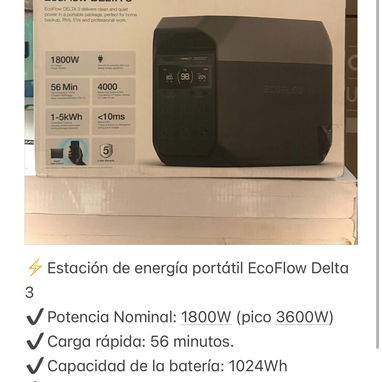 Estaciones de energía EcoFlow de la serie 2 y 3. NUEVO. ENTREGA INMEDIATA - Img 122660069