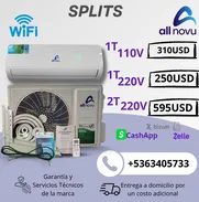 SPLITS DE 1T PARA 110V y 220V, SPLIT DE 2T PARA 220V MARCA ALLNOVU EN VENTA - Img 50586138