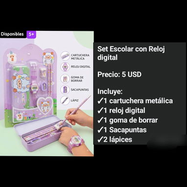 Mochilitas para prescolar y utensilios para la escuela - 7/10