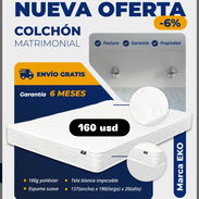 Colchón matrimonial. Nuevo con garantía y domicilio gratis - Img 55929065