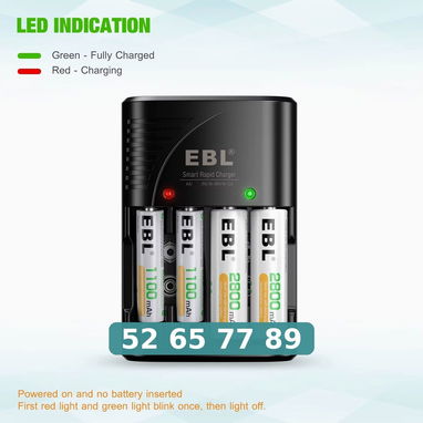 Cargador de Pilas EBL - 2/3