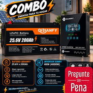 COMBO 🔥 *📦Equipo: Bateria QIDIANFI de 25v x 200Ah (5Kw en batería) + Inversor Sumry de 4kw* 💰Precio: *1600 USD* 💳 - Img 58102714