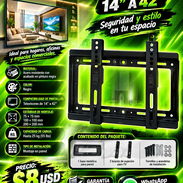 SOPORTE FIJO PARA TV 14" A 42", FACTURA Y GARANTÍA. VARIEDAD DE PRODUCTOS NUEVOS EN SU EMPAQUE TODOS IMPORTADOS - Img 57438856