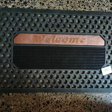 💜Alfombra de entrada Engomada completamente Medida: Ovalada: 44cm x 73cm Rectangular: 72.5cm x  44cm Semicirculo: 78cm - 5/6