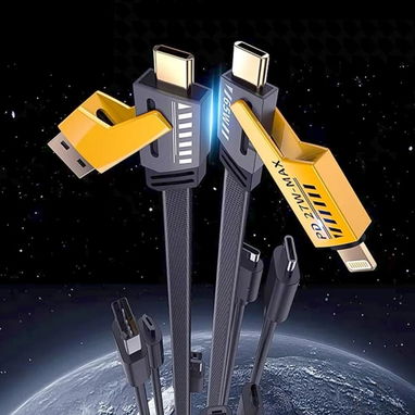 Cable de datos y carga multifuncional USB, tipo C y Lightning 65W (iphone, ipad, android) - 2/2