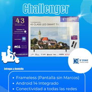 Smart TV Challenger 43". Incluye Soporte a la Pared. También tenemos cajitas Decodificadoras y Protectores de Voltaje. - Img 55095300