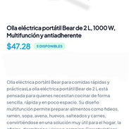 Olla Eléctrica Portátil Bearde 2L, 1000W Multifunción y antiadherente. - Img 56787983