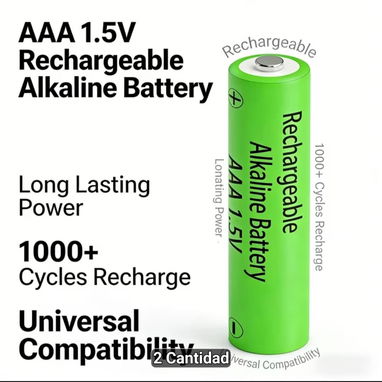 4) Pcs AAA 1.5V – Baterías Recargables - Img 125080396