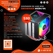 🖥️ DISIPADOR 🖥️ DE AIRE SNOWMAN MX94-V4 ARGB. TENEMOS MENSAJERÍA CON FACTURA Y GARANTÍA. TLF 54833699 - Img 57989580