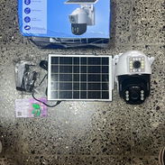 Camara doble lente con panel solar batería interna, conexión vía wifi - Img 55728376