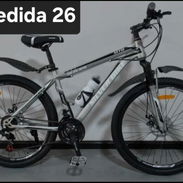 Bicicleta 26 montañesa con cambio de 21 velocidades marca Silver bike - Img 56174380