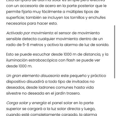 Alarma solar - 2/3