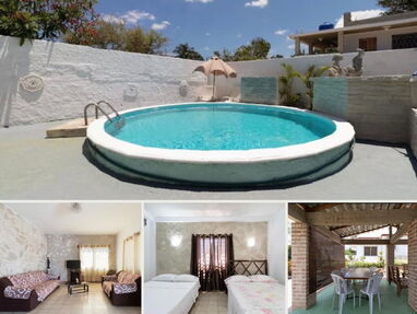 ⭐ Renta casa en Boca Ciega de 3 habitaciones,3 baños,sala, cocina, terraza, piscina - Img main-image