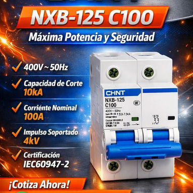 Breaker CHINT NXB‑125 100 Amph AC— Protección industrial que no falla. - 3/3