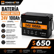 Batería LiFePO4 Power Mister 24V 100Ah - Nueva - Img 57391737