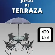 Juego de terraza de 4 cillas con mesa - Img 50489107